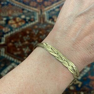 Gold-Plated Braided Bracelet